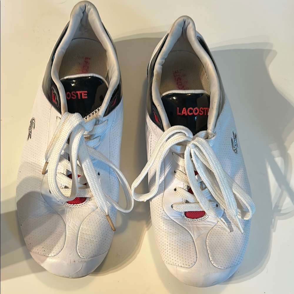 Lacoste White and Black Sneakers